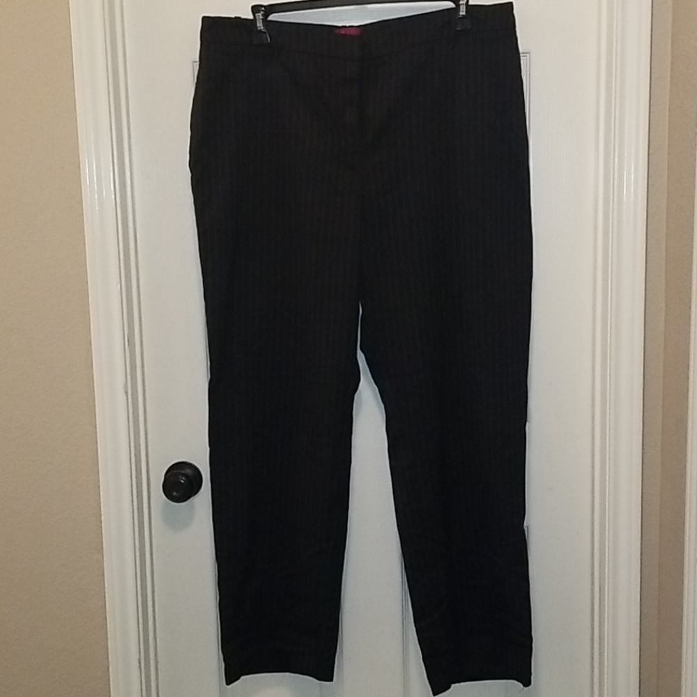 NWOT 212 Collections Pinstriped Dress Pants 18W